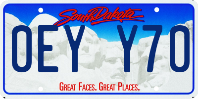 SD license plate 0EYY70