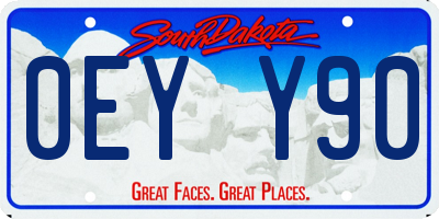 SD license plate 0EYY90