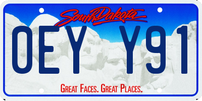 SD license plate 0EYY91