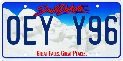 SD license plate 0EYY96