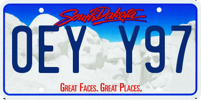 SD license plate 0EYY97