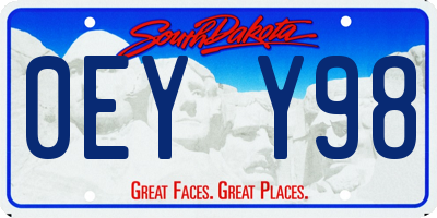 SD license plate 0EYY98