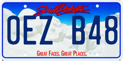 SD license plate 0EZB48