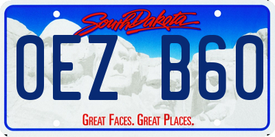 SD license plate 0EZB60
