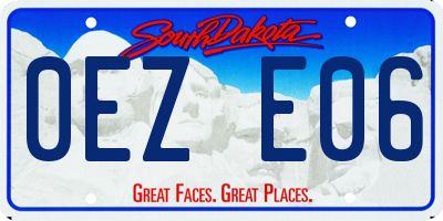 SD license plate 0EZE06