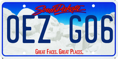 SD license plate 0EZG06