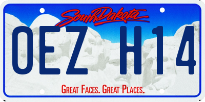 SD license plate 0EZH14