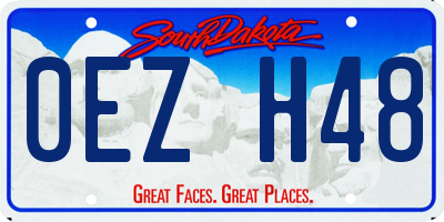 SD license plate 0EZH48