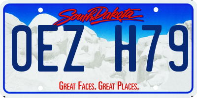 SD license plate 0EZH79