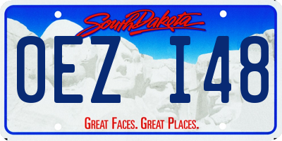 SD license plate 0EZI48