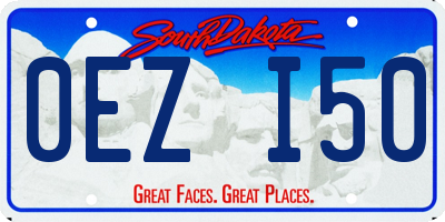 SD license plate 0EZI50