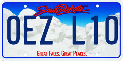 SD license plate 0EZL10