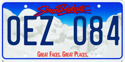 SD license plate 0EZO84