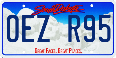 SD license plate 0EZR95