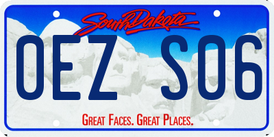 SD license plate 0EZS06