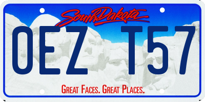 SD license plate 0EZT57
