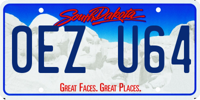 SD license plate 0EZU64