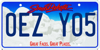 SD license plate 0EZY05