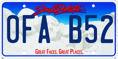 SD license plate 0FAB52