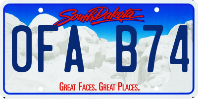 SD license plate 0FAB74