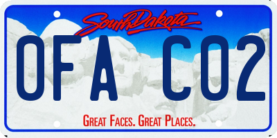 SD license plate 0FAC02
