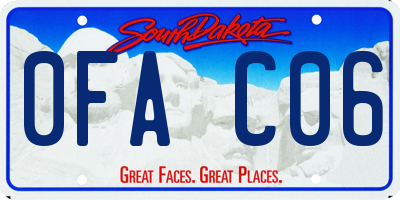 SD license plate 0FAC06