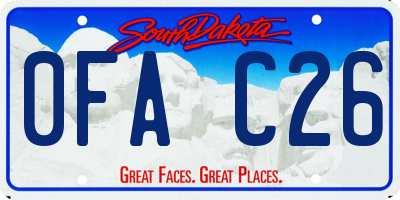 SD license plate 0FAC26
