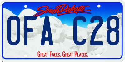 SD license plate 0FAC28