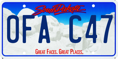 SD license plate 0FAC47