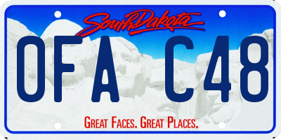 SD license plate 0FAC48