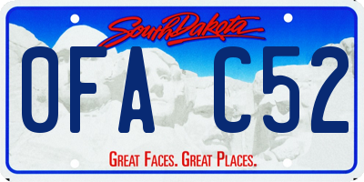 SD license plate 0FAC52
