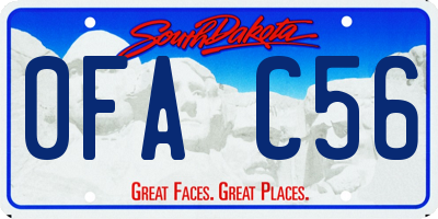 SD license plate 0FAC56