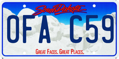 SD license plate 0FAC59