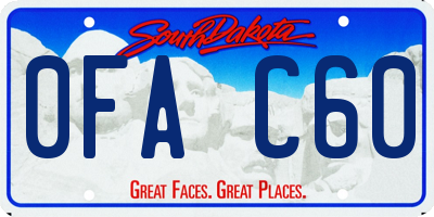 SD license plate 0FAC60