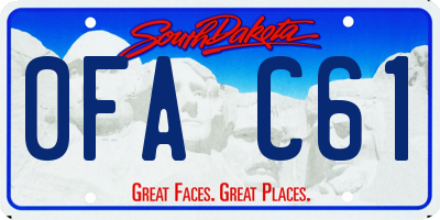 SD license plate 0FAC61