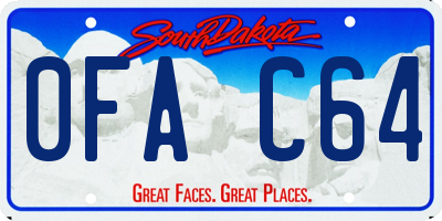 SD license plate 0FAC64