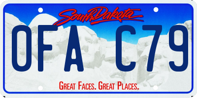 SD license plate 0FAC79