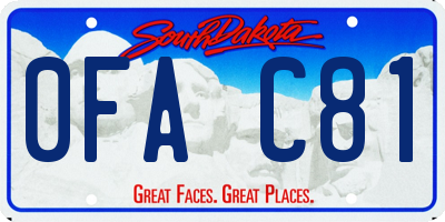 SD license plate 0FAC81