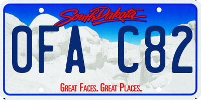 SD license plate 0FAC82