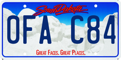 SD license plate 0FAC84
