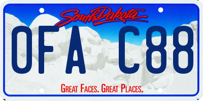 SD license plate 0FAC88
