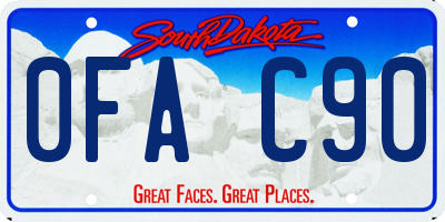 SD license plate 0FAC90