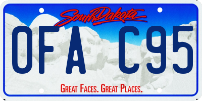 SD license plate 0FAC95