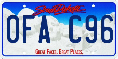 SD license plate 0FAC96