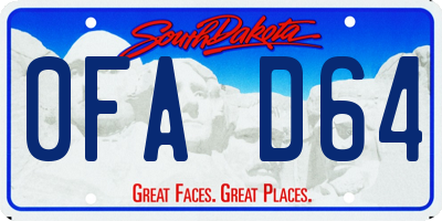SD license plate 0FAD64