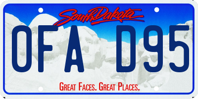 SD license plate 0FAD95