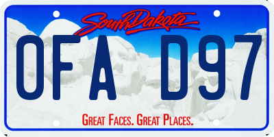 SD license plate 0FAD97