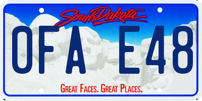 SD license plate 0FAE48