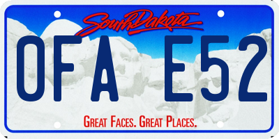 SD license plate 0FAE52