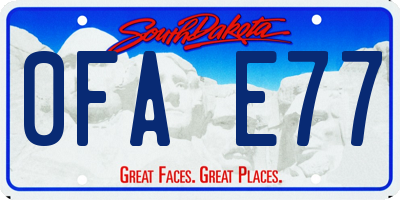 SD license plate 0FAE77